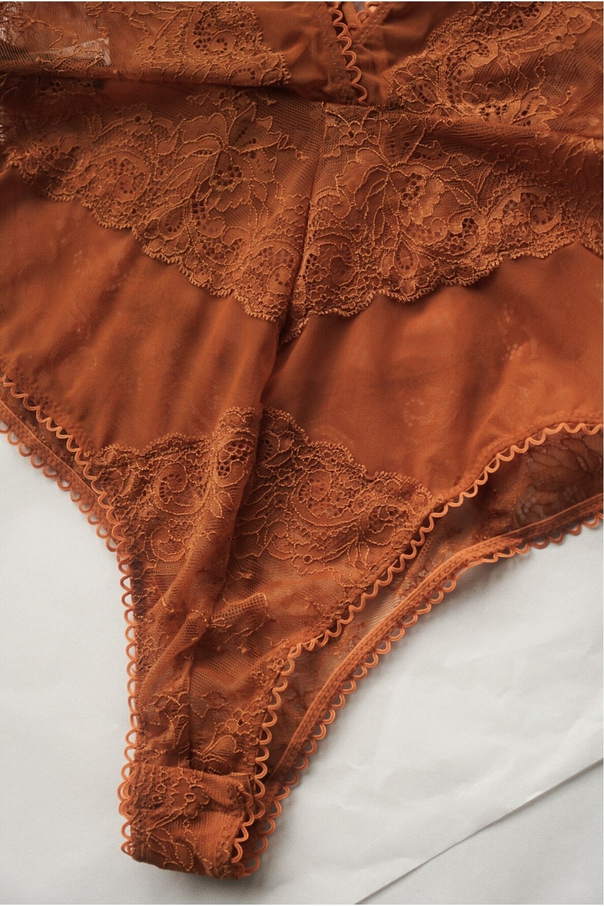 Oh La La Cheri Paris Mustard Lingerie Bodysuit 4
