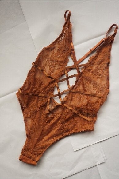 Oh La La Cheri Paris Teddy Lingerie Bodysuit One Size