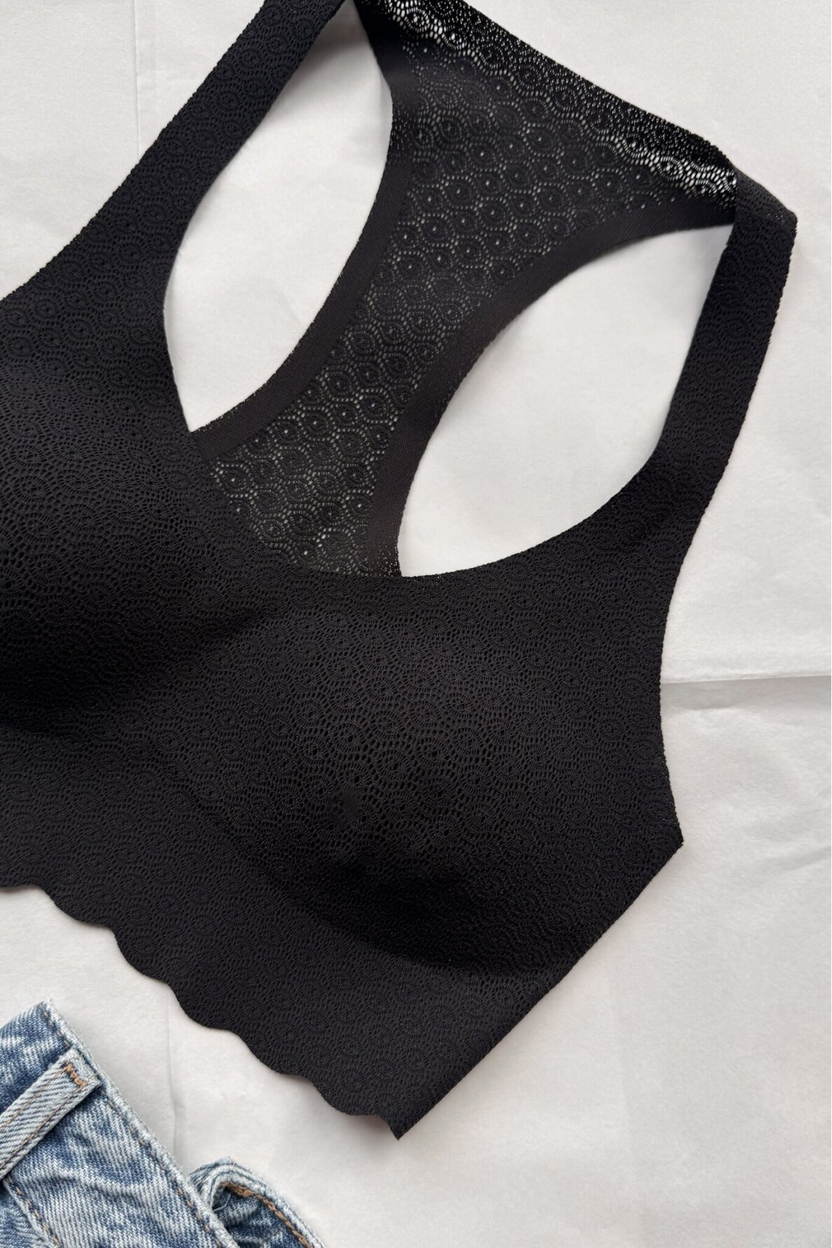 Sloggi Zero Feel Lace Bralette Black 1