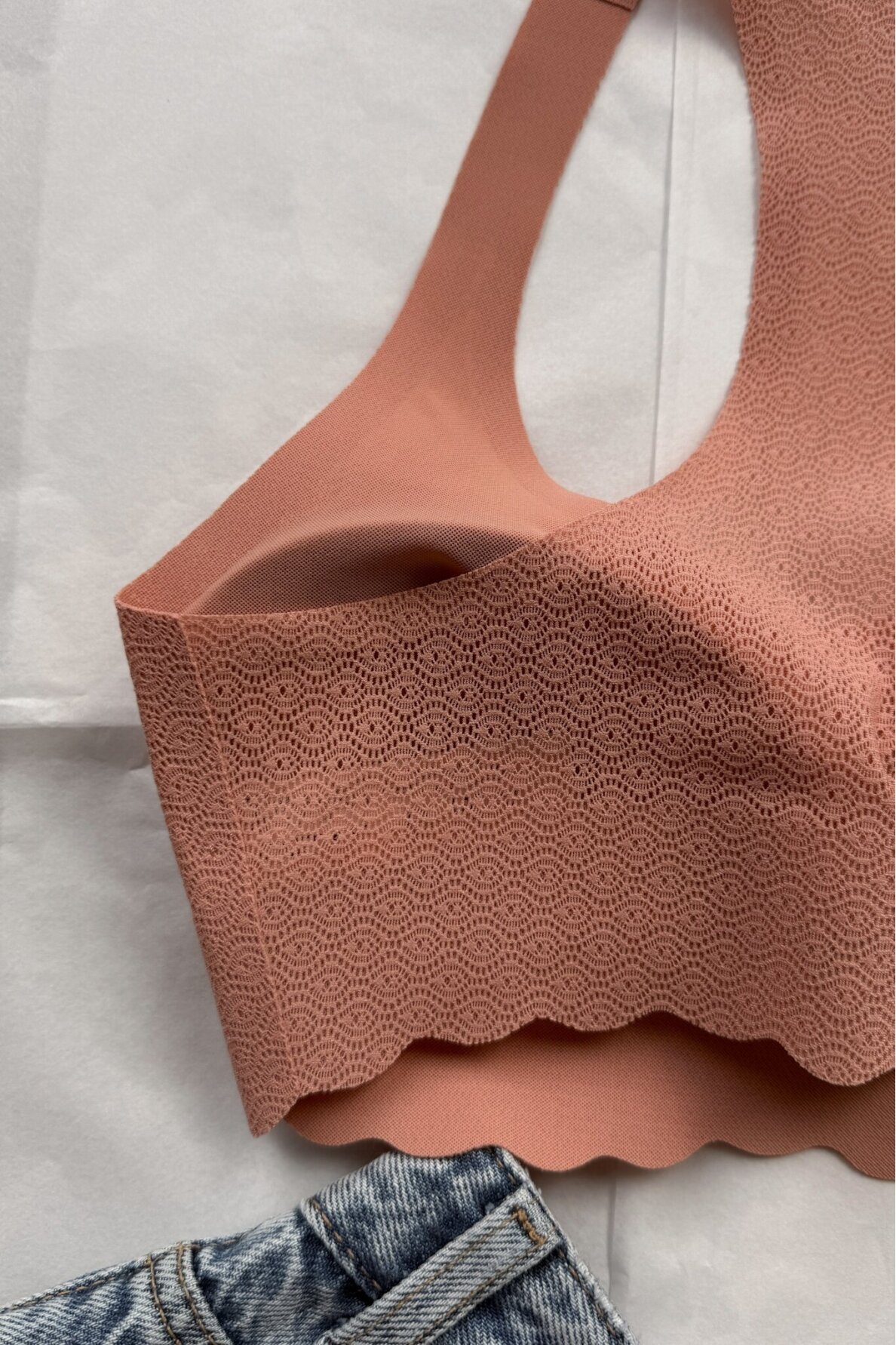 Sloggi Zero Feel Lace Bralette Peach Rose 2 Sloggi Zero Feel Lace Bralette Peach Rose 2