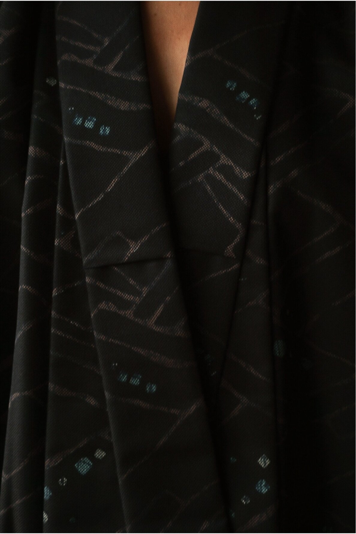 Vintage Authentic Japanese Kimono Hand Made One Size 4