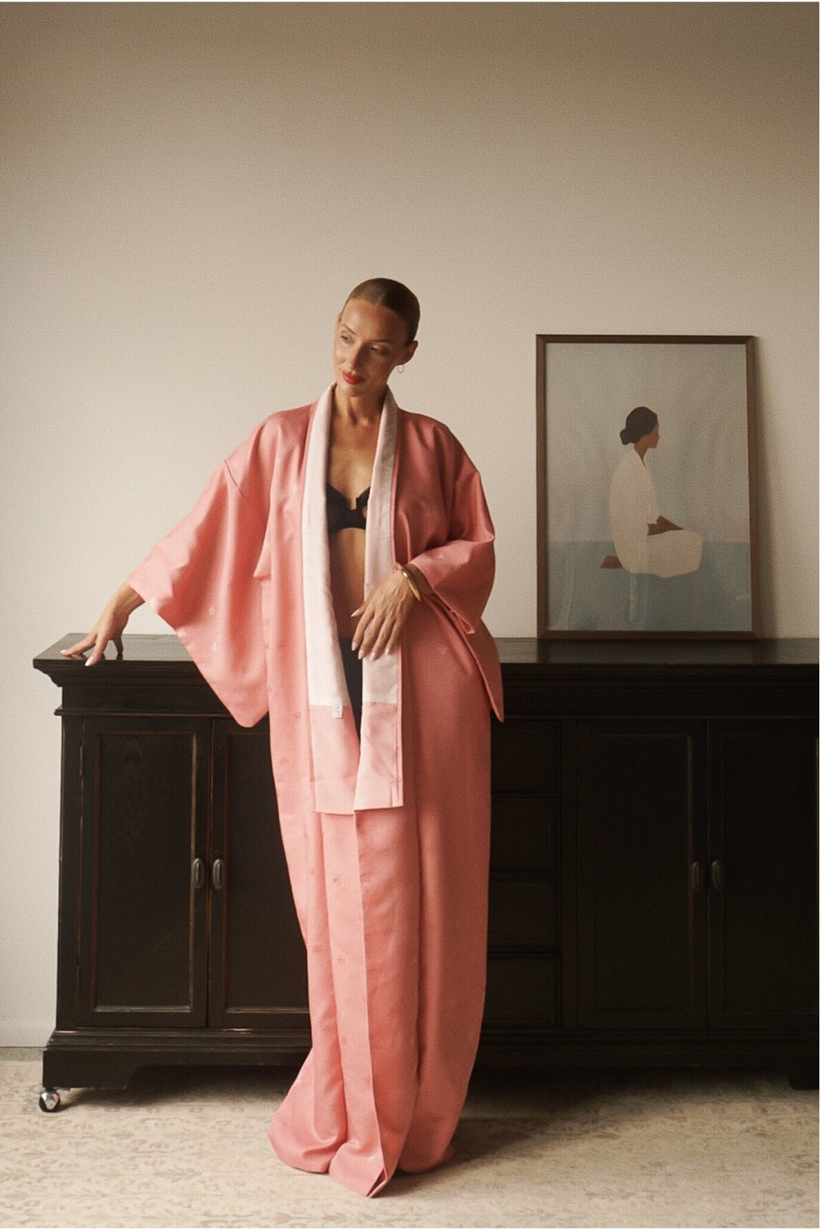 Vintage Authentic Japanese Kimono Hand Made One Size Vintage Authentic Japanese Kimono Hand Made One Size