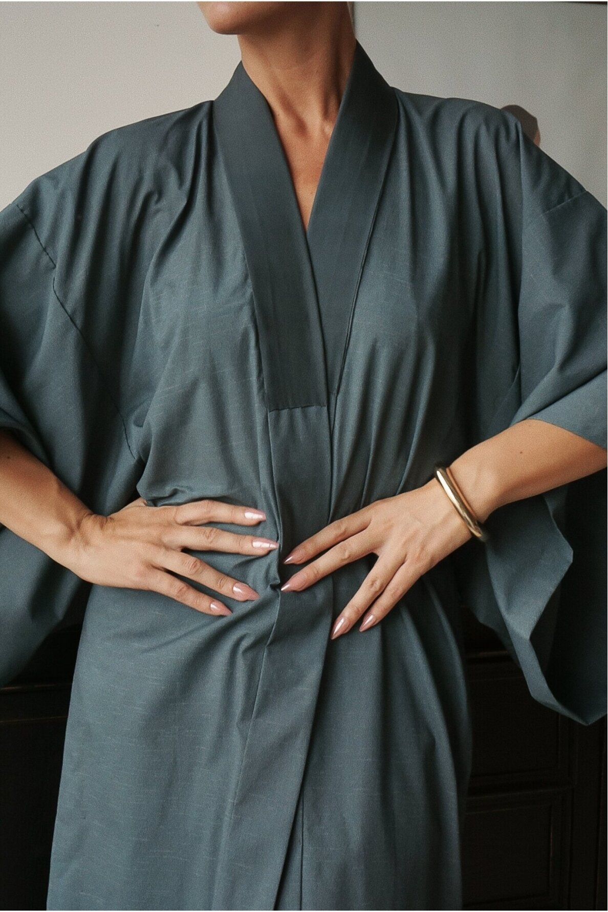 Vintage Authentic Japanese Kimono Hand Made One Size 7 Vintage Authentic Japanese Kimono Hand Made One Size 7