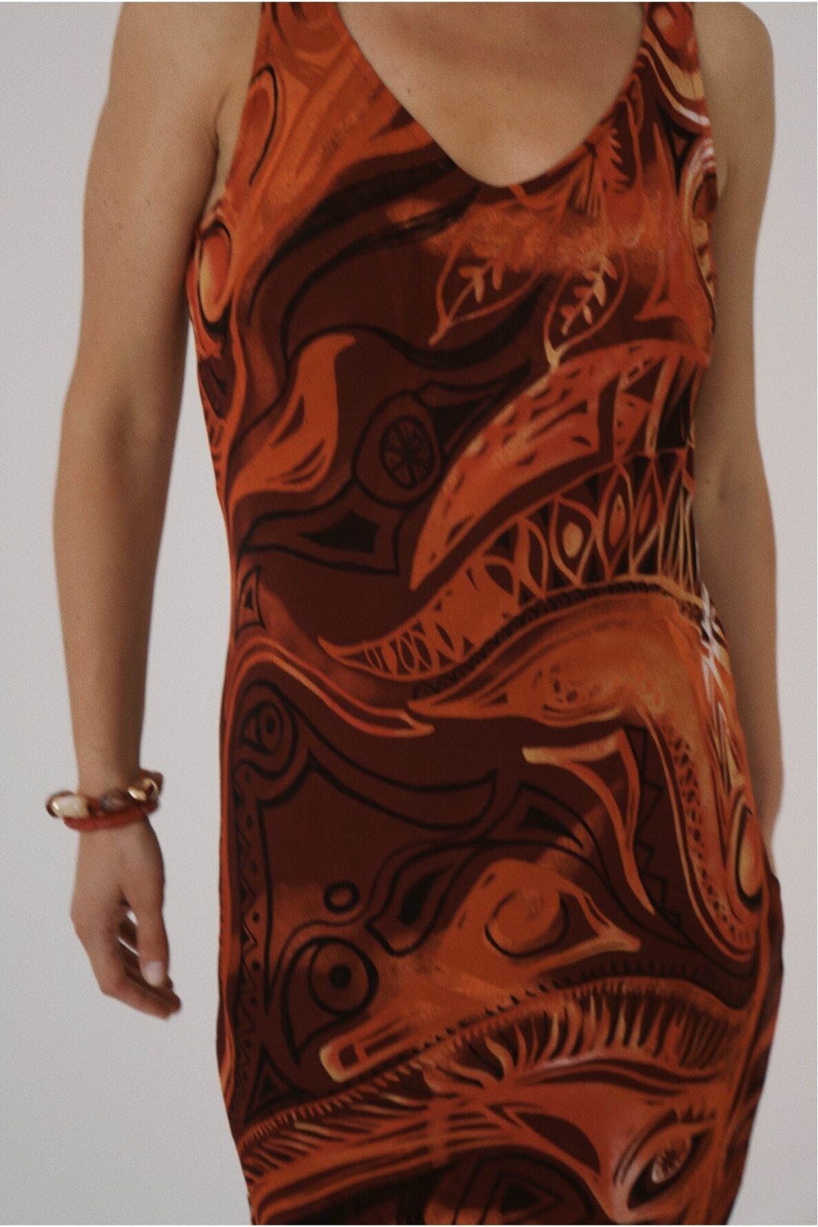 Vintage Retro Style Dress One Size 2