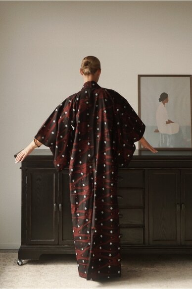 Vintage Authentic Japanese Kimono Hand Made One Size 1 Vintage Authentic Japanese Kimono Hand Made One Size 1