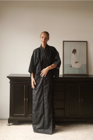 Vintage Authentic Japanese Kimono Hand Made One Size 1 Vintage Authentic Japanese Kimono Hand Made One Size 1