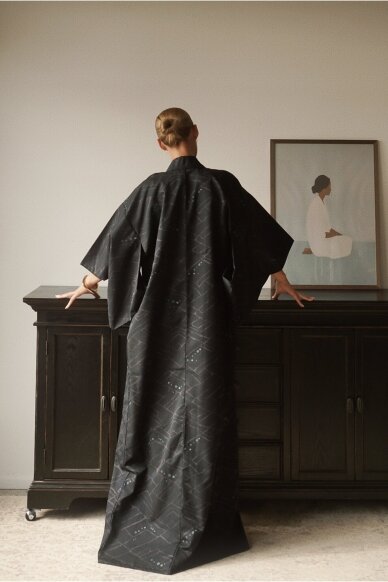 Vintage Authentic Japanese Kimono Hand Made One Size 3