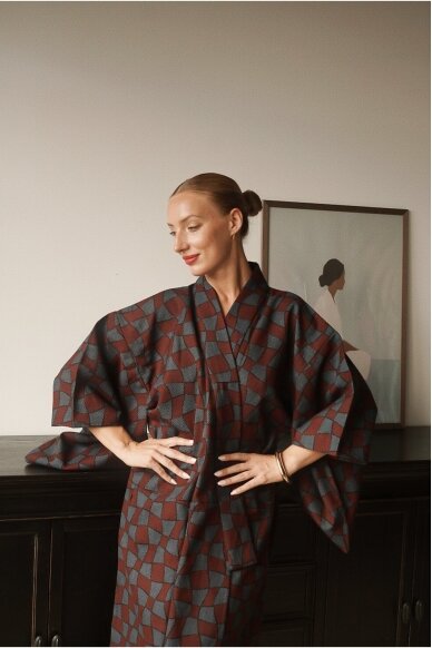 Vintage Authentic Japanese Kimono Hand Made One Size 1 Vintage Authentic Japanese Kimono Hand Made One Size 1