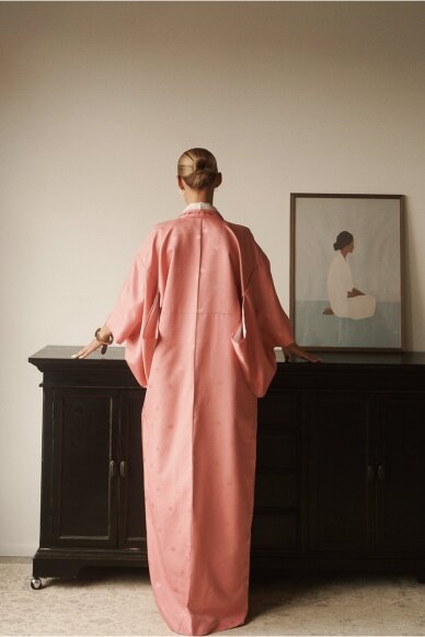 Vintage Authentic Japanese Kimono Hand Made One Size 3