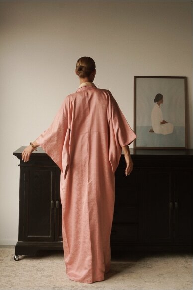 Vintage Authentic Japanese Kimono Hand Made One Size 3