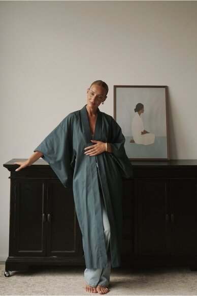 Vintage Authentic Japanese Kimono Hand Made One Size 1