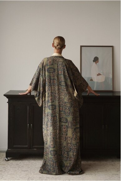 Vintage Authentic Japanese Kimono Hand Made One Size 3 Vintage Authentic Japanese Kimono Hand Made One Size 3