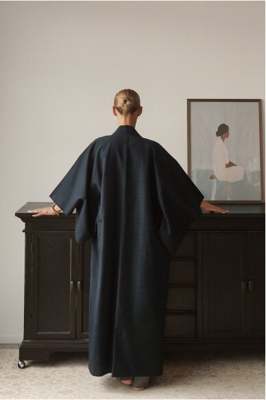 Vintage Authentic Japanese Kimono Hand Made One Size 2