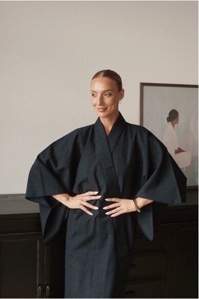 Vintage Authentic Japanese Kimono Hand Made One Size 6