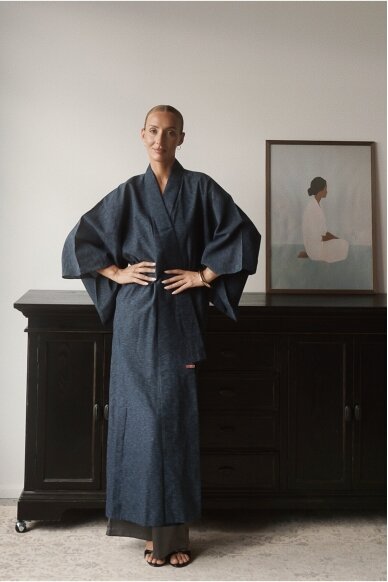 Vintage Authentic Japanese Kimono Hand Made One Size 1