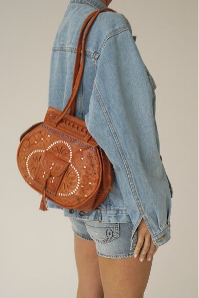 Vintage Unique BoHo Style Leather Bag 2